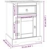 vidaXL Nattduksbord mexikansk Coronastil furu gr&aring; 53x39x67 cm