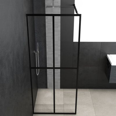 vidaXL Duschvägg till duschkabin härdat klart glas 100x195 cm