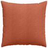 vidaXL Sofakuddar 2 pcs Röd orange 80 x 80 cm Kordread tyg
