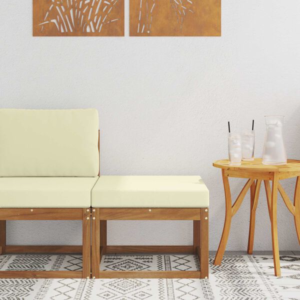 vidaXL Utomhuspall Massivt Akaciatr&auml; Naturf&auml;rg