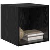 vidaXL Väggskåp 2 pcs Svart Ek 37 x 37 x 37 cm Konstruerat trä