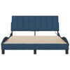 vidaXL Bed Frame without Mattress "Hanko" Blue 140x200cm Fabric