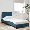 vidaXL Bed Frame with LED without Mattress "Hanko" Blue 80x200 cm Velvet