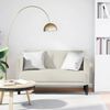 vidaXL Loveseat soffa creme 111 cm sammet