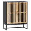 vidaXL F&ouml;rvaringssk&aring;p svart 60x30x75 cm konstruerat tr&auml;