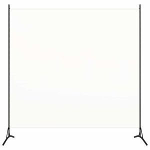 vidaXL Rumsavdelare vit 175x180 cm tyg
