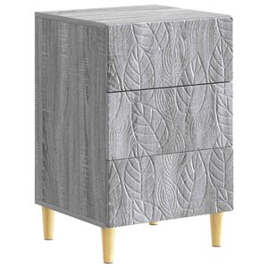 vidaXL S&auml;ngbord Gr&aring; Sonoma 43 x 39,5 x 66,5 cm Konstruerat tr&auml;