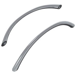 vidaXL Handtag 2 st Silver 107 x 3.6 x 23 mm Rostfritt st&aring;l