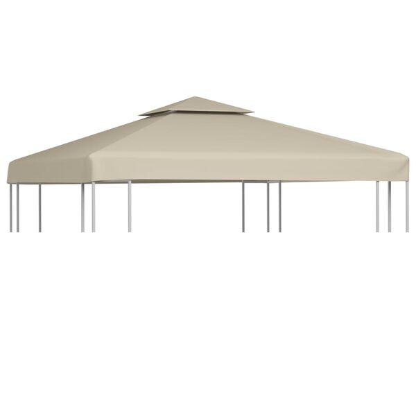 vidaXL Paviljongtak 310 g/m&sup2; 3 x 3 m beige