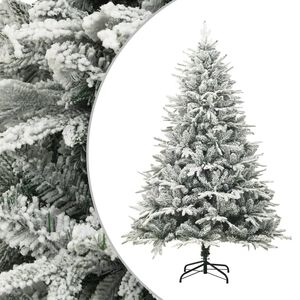 vidaXL Plastgran med sn&ouml; gr&ouml;n 210 cm PVC&PE