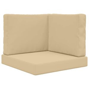 vidaXL Utomhus Soffa Kudde Polyester Beige 60 x 60 cm
