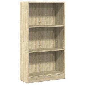 vidaXL Bokhylla sonoma-ek 60x24x109 cm konstruerat tr&auml;