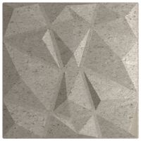 vidaXL Väggpaneler 24 st betonggrå 50x50 cm XPS 6 m² diamant