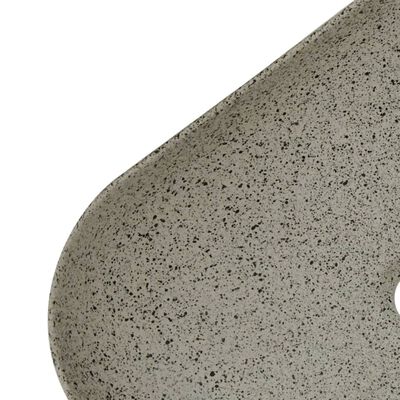 vidaXL Handfat grå rektangulär 48x37,5x13,5 cm keramik