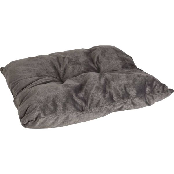 FLAMINGO Kattkorg med dyna Enya rektangul&auml;r gr&aring; 45x32x18 cm