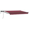 vidaXL Manuell utdragbar markis med LED-lampor 3,5 x 2 m