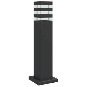 vidaXL Utomhusgolvlampa svart 50 cm aluminium