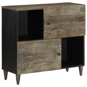 vidaXL Sk&auml;nk 80x33x75 cm mango i massivt tr&auml;