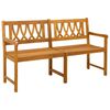 vidaXL Utomhusb&auml;nk Naturlig 150 x 55,5 x 90 cm Massivt Akaciatr&auml;
