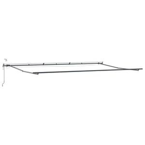 vidaXL Markisram med LED -remsljus Antracit 600 &times; 350 cm Aluminium