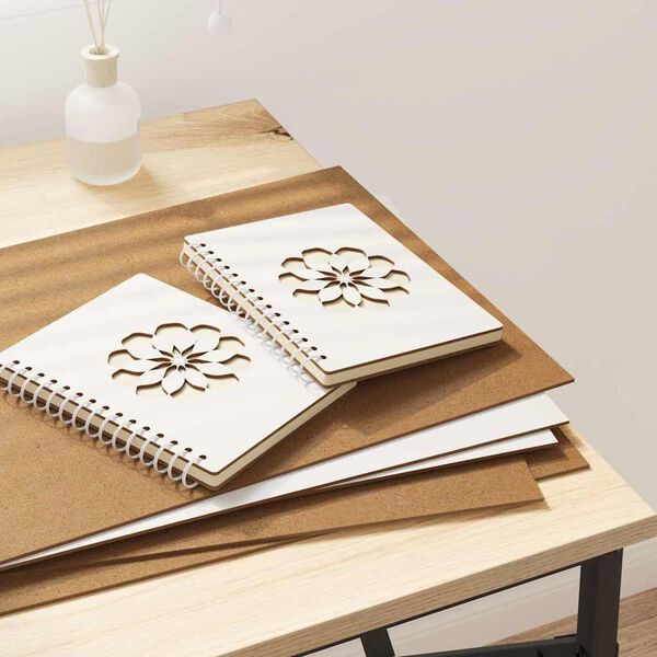 vidaXL Dekorpaneler 50 pcs Vit 30 x 42 x 0.27 cm Konstruerat tr&auml;