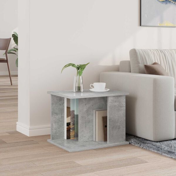 vidaXL Tidningshylla Betonggr&aring; 35 x 35 x 45 cm Konstruerat tr&auml;