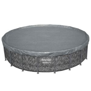 Bestway Poolt&auml;cke &Oslash;6,1 m Rund Polyester Gr&aring;