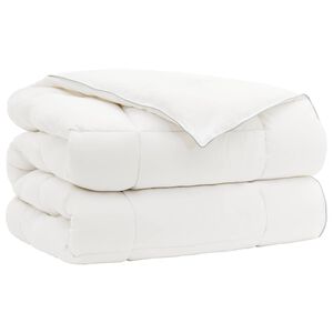 vidaXL Dunt&auml;cke TRIER 240x260 cm 4 &aring;rstider 350 GSM Vit Hypoallergen