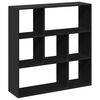 vidaXL Bokhylla/Rumsavdelare svart 102x29x103,5 cm konstruerat tr&auml;