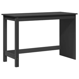 vidaXL Skrivbord Gr&aring; 112 x 50 x 75 cm Massiv furu