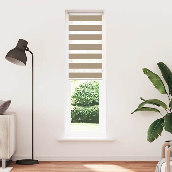 vidaXL Rullgardin zebra 60x230 cm tyg bredd 55,9 cm polyester