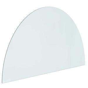 vidaXL Glas eldstad platta Transparent 1000 x 600 mm Glas