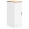 vidaXL F&ouml;rvaringssk&aring;p f&ouml;r garage vit 30x51x85 cm massivt tr&auml; furu