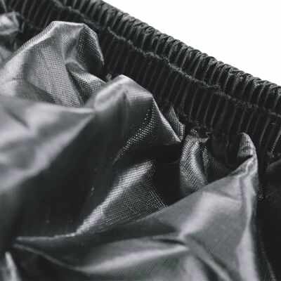 vidaXL Motorcykelöverdrag grå polyester