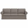 vidaXL Soffa 180cm Taupe Metall
