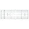 vidaXL Gabion upph&ouml;jd s&auml;ng Silver 180 x 60 x 55 cm Galvaniserat St&aring;l