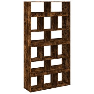vidaXL Bokhylla r&ouml;kf&auml;rgad ek 100x33x187,5 cm konstruerat tr&auml;