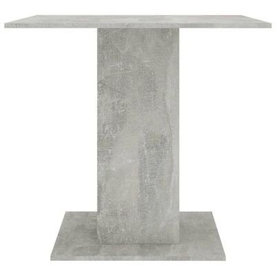 vidaXL Matbord betonggrå 80x80x75 cm spånskiva