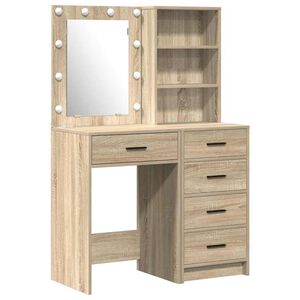 vidaXL Smyckebord 2 st Brun 50 x 41 x 135 cm Konstruerat tr&auml;