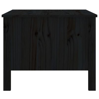 vidaXL Soffbord svart 100x50x40 cm massiv furu