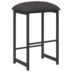 vidaXL Barpall M&ouml;rkgr&aring; 40 x 32 x 64 cm Konstruerat tr&auml;
