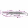vidaXL S&auml;ngram Naturf&auml;rg 180 x 200 cm Massiv furu