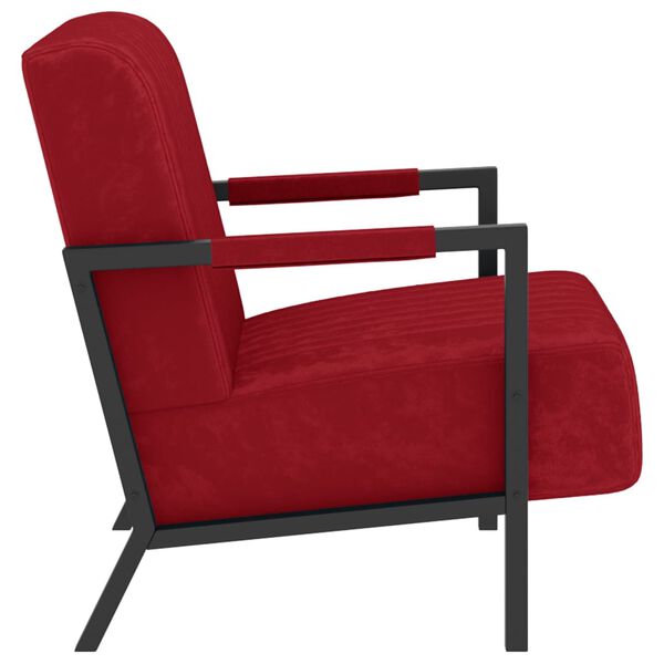 vidaXL F&aring;t&ouml;lj vinr&ouml;d sammet