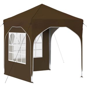 vidaXL Pop-up Partyt&auml;lt 192 x 192 x 245 cm Taupe
