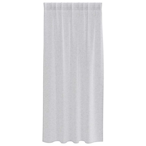 vidaXL Voile Gardin med gardiner 2 pcs Ljusgrå 175 x 140 cm Polyester