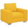 vidaXL Soffstol ljusgul 100x77x82 cm manchestertyg