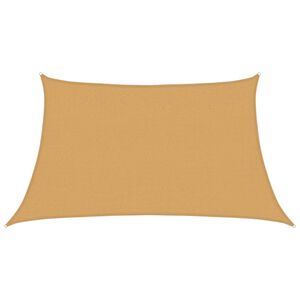 vidaXL Solsegel 160 g/m&sup2; trapezoid ljusgr&aring; 3/4x2 m HDPE