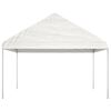 vidaXL Paviljong med tak vit 17,84x4,08x3,22 m polyeten
