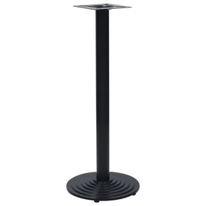 vidaXL Bistro bordsben svart &Oslash;43x107 cm gjutj&auml;rn