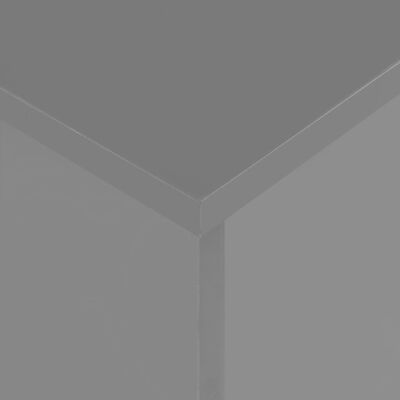 vidaXL Utdragbart matbord grå högglans 175x90x75 cm